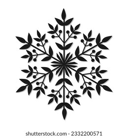 Christmas snowflakes clipart design for holidays