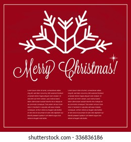 Christmas Snowflakes Composition