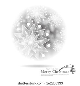 Christmas Snowflakes Design Background