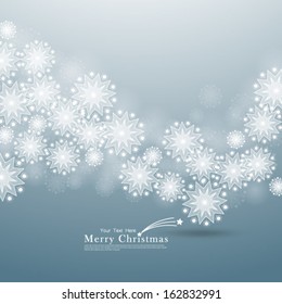 Christmas Snowflakes Design Background