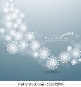 Christmas Snowflakes Design Background