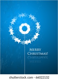 Diseño de copos de nieve navideños. Fondo vectorial Eps10