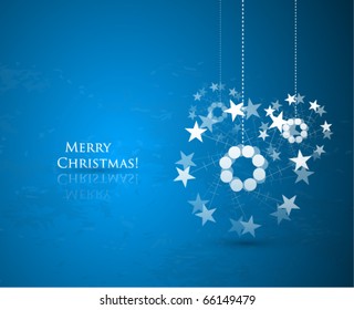 Diseño de copos de nieve navideños. Fondo vectorial Eps10