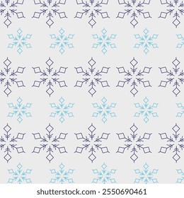 CHRISTMAS SNOWFLAKES DESIGN PATTERN TEXTURE BACKGROUND VECTOR
