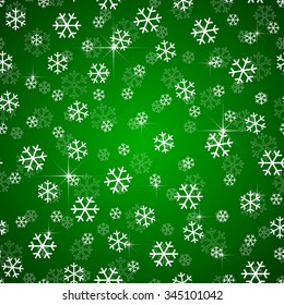 Christmas snowflakes design vector seamless pattern