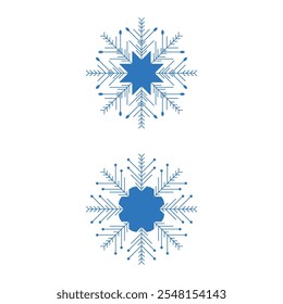 Christmas Snowflakes design Winter snow icon