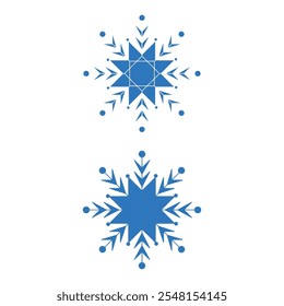 Christmas Snowflakes design Winter snow icon