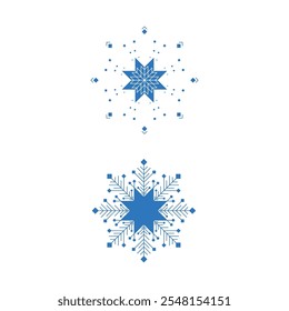 Christmas Snowflakes design Winter snow icon