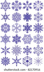 Christmas snowflakes, element for design. Vector illustration