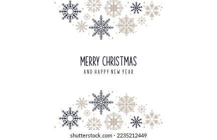 Christmas snowflakes elements ornaments background