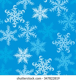 Christmas Snowflakes festive Pattern for Party and congratulation