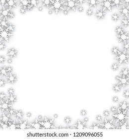 Christmas Snowflakes Frame