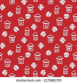 Christmas Snowflakes Holiday seamless pattern background for website graphics, fashion textile