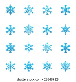 Christmas snowflakes icon