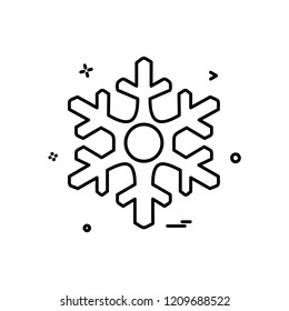 Christmas Snowflakes icon design vector