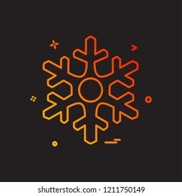 Christmas Snowflakes icon design vector