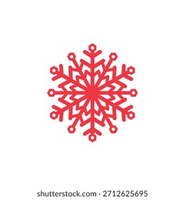Navidades Snowflakes Icon diseño de Vector plano