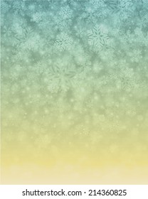 Christmas snowflakes and light background. Vector illustration Eps 10. Greeting card or invitation. 