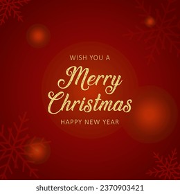 Christmas Snowflakes on Background. Merry Christmas background vector. Christmas card. Christmas greetings card vector.
