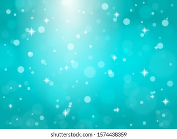 Christmas snowflakes on blue background. Vector illustration.