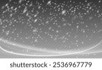 Christmas snowflakes on a transparent background. Snow flakes, snow background. Snow flakes, snow background. heavy snowfall, snowflakes in different shapes and forms.