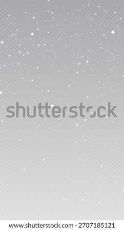 Christmas snowflakes on a transparent background. Snow flakes, snow background. Heavy snowfall, snowflakes in different shapes and forms.