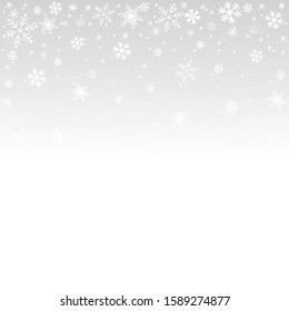 Patrón de copos de nieve navideños, tarjeta de saludo.