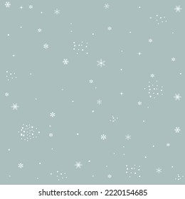 Weihnachtsschneeflocken-Muster, Grußkarte.