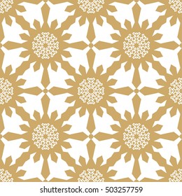 Christmas snowflakes seamless background. 