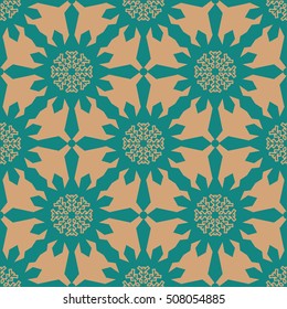 Christmas snowflakes seamless background. 