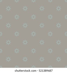 Christmas snowflakes seamless background. 