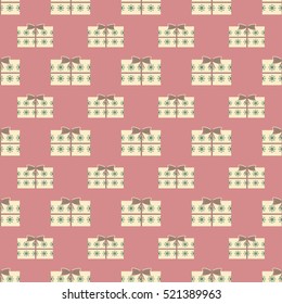 Christmas snowflakes seamless background.