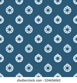 Christmas snowflakes seamless background.