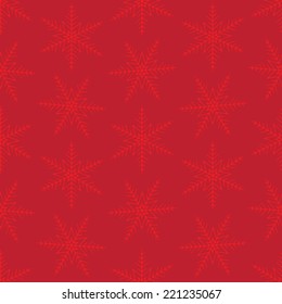 Christmas snowflakes seamless background. Vector illustration.