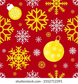 Christmas snowflakes seamless pattern for background, wallpaper, illustration,wrapped paper, wrapped gift