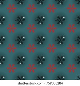 Christmas Snowflakes. seamless pattern. Background. Vector Illustration. EPS10