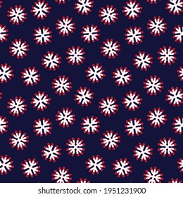 Weihnachtsschneeflocken nahtloses Muster-Design für Website-Grafiken, Modetextilien