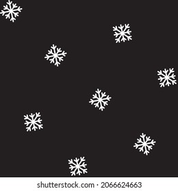 Christmas Snowflakes seamless pattern design for website graphics, fashion textile