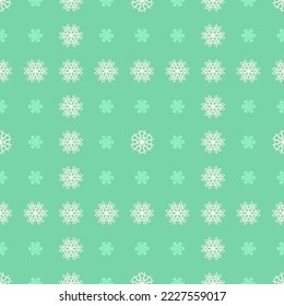 Christmas snowflakes seamless pattern for winter holidays