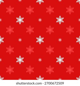Weihnachten Schneeflocken nahtloses Muster für Winterferien