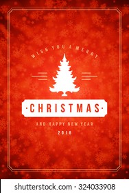 Christmas snowflakes and typography label design vector background. Greeting card or invitation and holidays wishes. 
