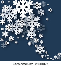 Christmas snowflakes. Vector. 
