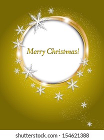 Christmas snowflakes vector background