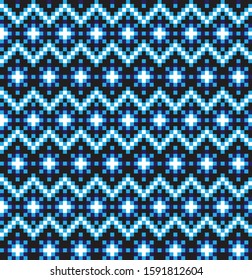 Christmas Snowflakes/Fair Isle Seamless Pattern for website resources, graphics, print designs, fashion textiles, knitwear and etc.