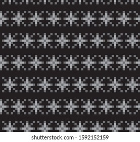 Christmas Snowflakes/Fair Isle Seamless Pattern for website resources, graphics, print designs, fashion textiles, knitwear and etc.