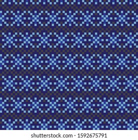 Christmas Snowflakes/Fair Isle Seamless Pattern for website resources, graphics, print designs, fashion textiles, knitwear and etc.