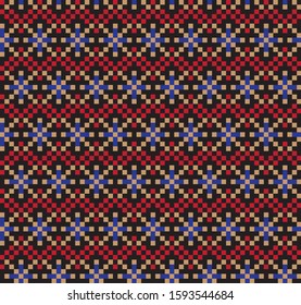 Christmas Snowflakes/Fair Isle Seamless Pattern for website resources, graphics, print designs, fashion textiles, knitwear and etc.