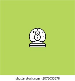 christmas Snowglobe vector icon design 