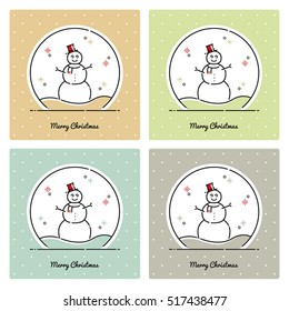 Christmas, snowman, background, ornaments, element, Vector file