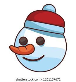 christmas snowman cartoon